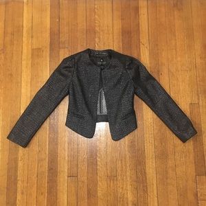 Maison Scotch Black and Silver Blazer Size 2